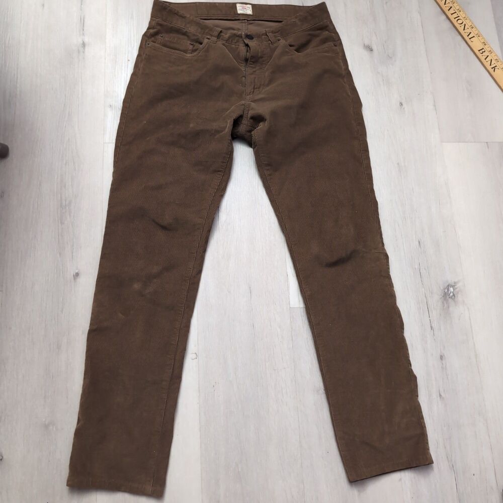 Faherty Pants Men’s Size 31 Brown Corduroy Slight Stretch Garment